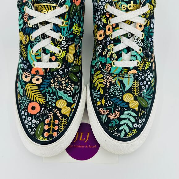 Keds x Rifle Paper Co. Women's Anchor Lourdes Floral Sneakers WF58356 Size 7 - Picture 4 of 11